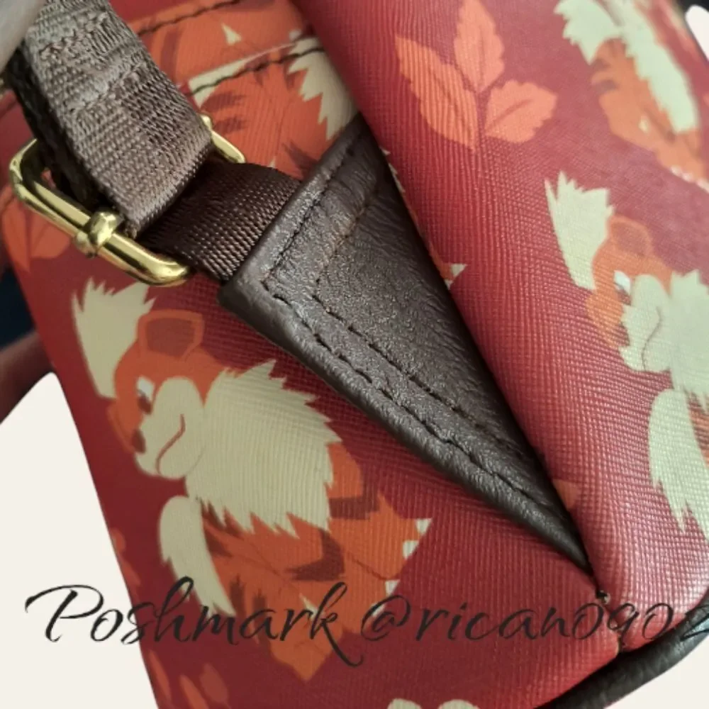 Loungefly Pokémon Growlithe Floral Allover Print Mini Backpack